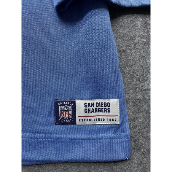 San Diego Chargers Shirt Mens 3XL Blue NFL Football Reebok Long Sleeve Classic - Picture 6 of 11